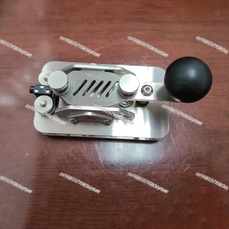 Manual Stainless Steel Morse Code Keyer For Shortwave Telegraphy Ham Radio CW Practice Learning Tool