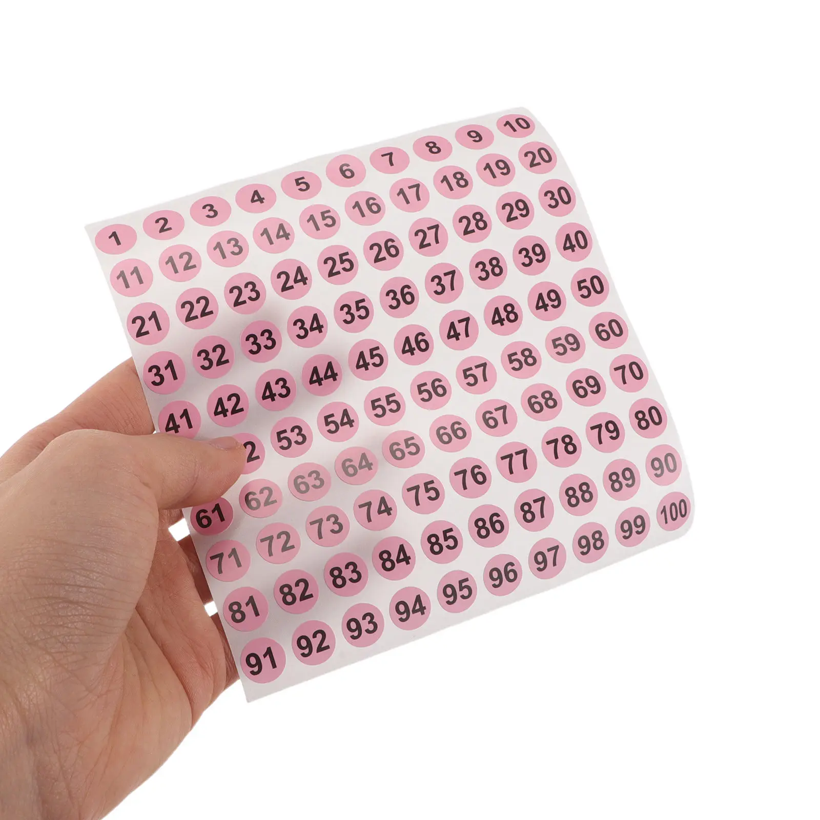 50Pcs Small Number Stickers Self Adhesive Peel and Stick Number Labels for Nail Polish Manicure Tool Inventory Organization