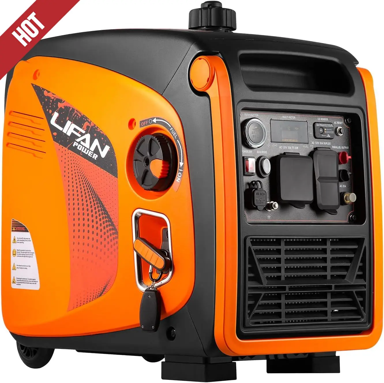 

4800W Portable Inverter Generator with Dual Start Mode – Quiet,Fuel-Efficient,and Compact for Home,RV,and Outdoor Use (LF4800iE)