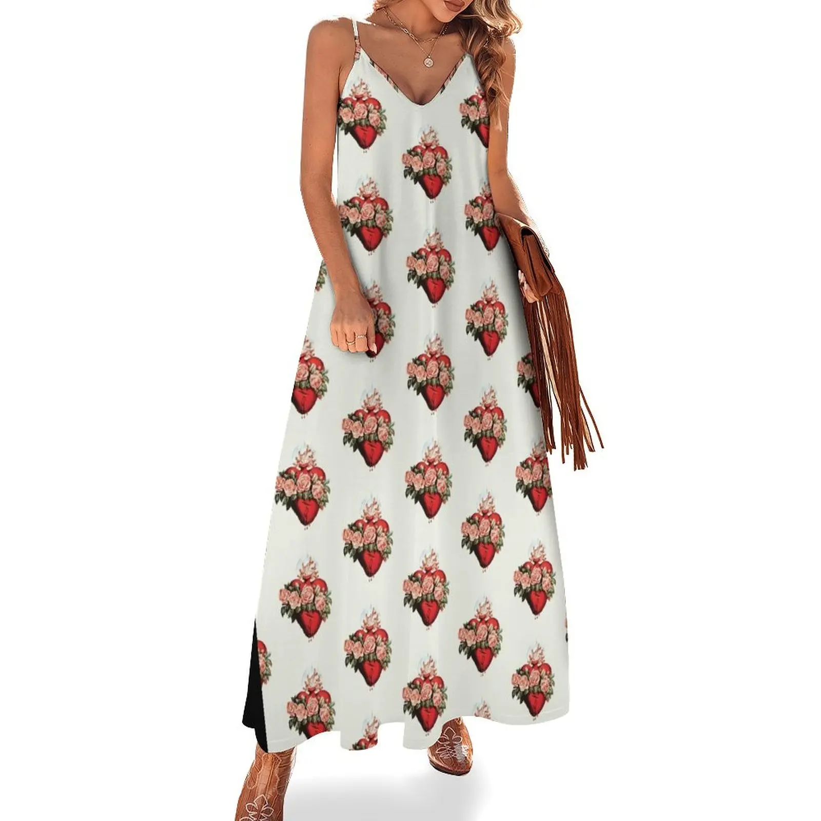 

Immaculate Heart of Mary Vintage Sleeveless Long Dress summer dresses ladies 2025 Dresses Women's summer dresses Dress