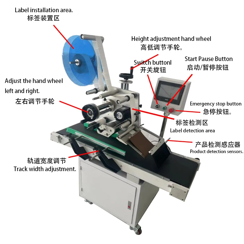 Precise positioning automatic labeling machine flexible variety packaging paper processing machinery