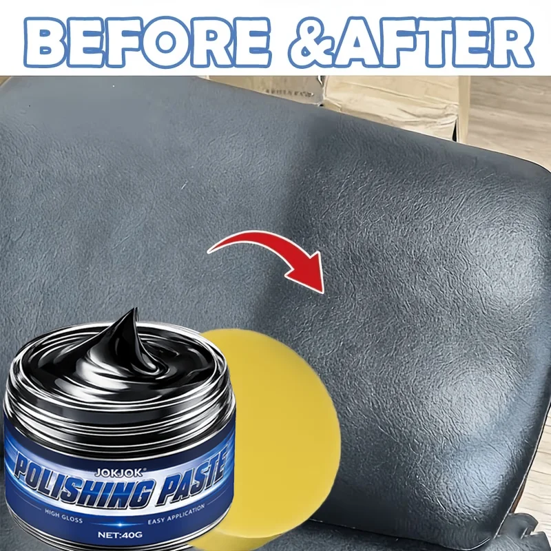 JOKJOK Tire Polishing Wax, Shiny Black, Restores Tire Shine and Enhances Tire Appearance, Prevents Car Tire Oxidation, Cracking