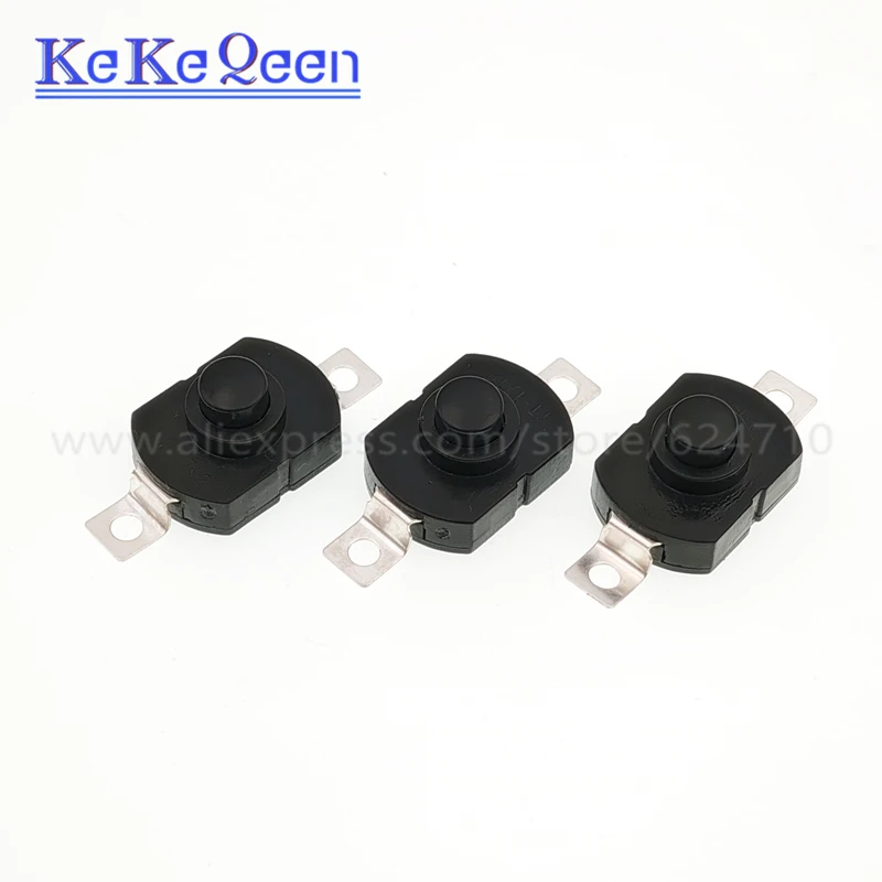 10PCS K-1712 Button Switch 1712-KD 17*12mm ON OFF SMT Strong Light Flashlight Button Self-Locking Switch 17*12mm Straight Feet