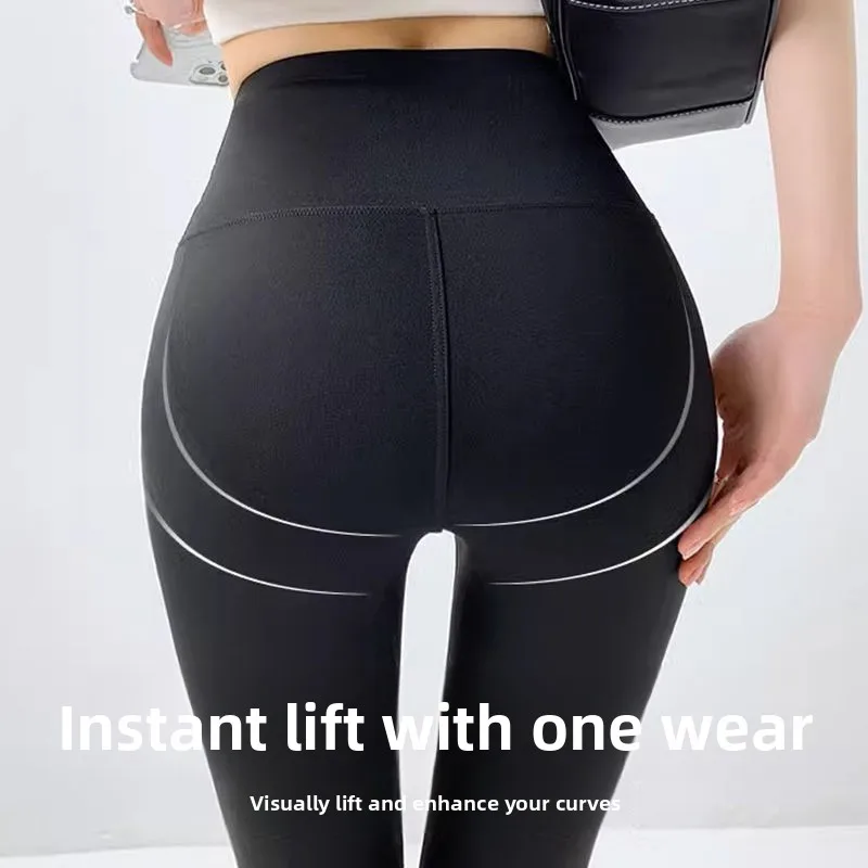 Damskie spodnie do jogi z wysokim stanem, wiosenno-jesienne, cienkie, dopasowane, bazowe spodnie, luźne legginsy, długie spodnie, inne materiały