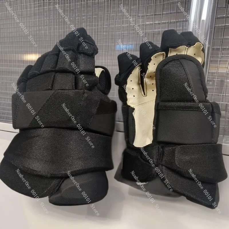 Youth Ice Hockey Gloves Breathable Wear-Resistant, Roller Hockey Protective Gear for Practice Training