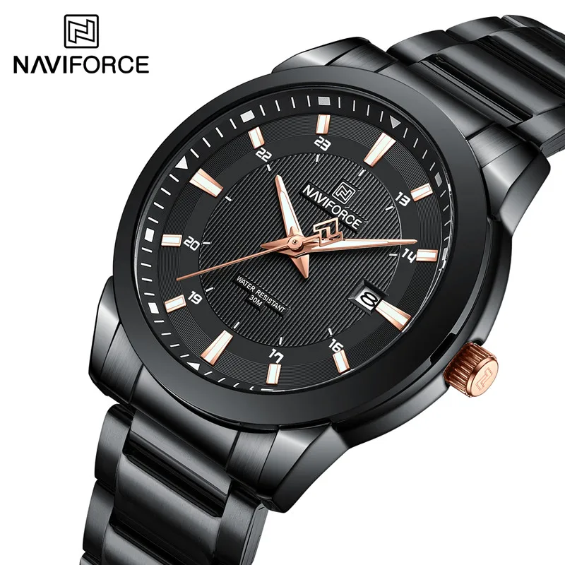 

2023 NAVIFORCE New Men Watches Casual Quartz Time Date Sports Waterproof Business Wristwatches Male Luminous Clock Reloj Hombre