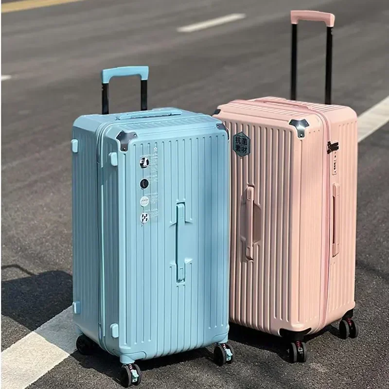 Silent Universal Wheel Luggage 20 22 24 26 28 inch Holiday Large Capacity with Combination Lock Unisex Fashion Overseas Suitcase