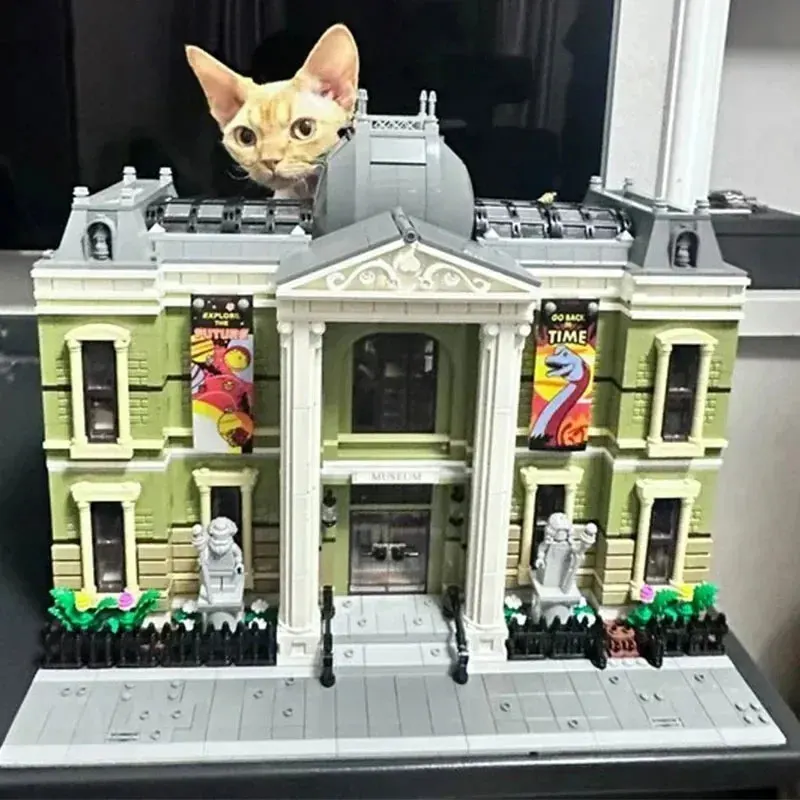 2025 museu de história natural maior conjunto de construção modular arquitetura vista rua blocos de construção brinquedos para crianças presentes natal