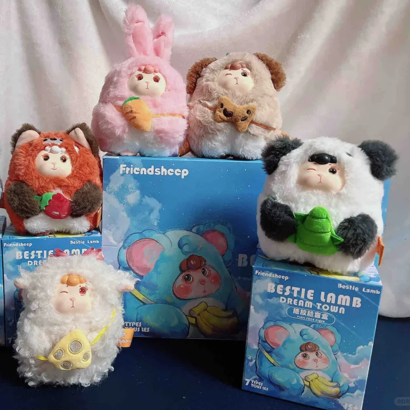 

Новая оригинальная овечка Bafengte, серия Bestie Lamb Dream Town, слепая коробка, кавайные куклы, модные игрушки, загадочная коробка, подарки