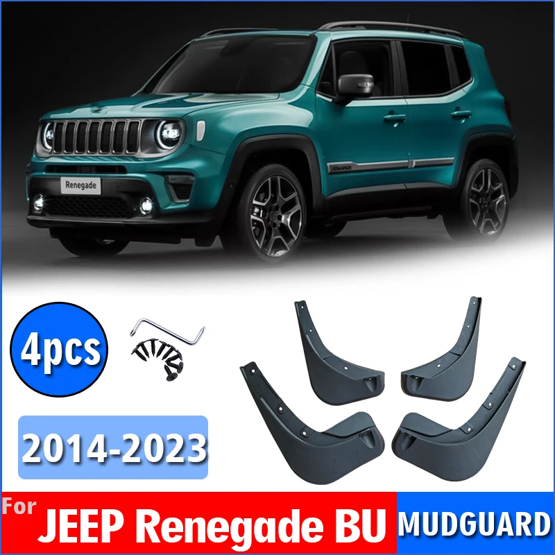 

2014-2023, 4 шт., передние и задние брызговики для JEEP Renegade BU