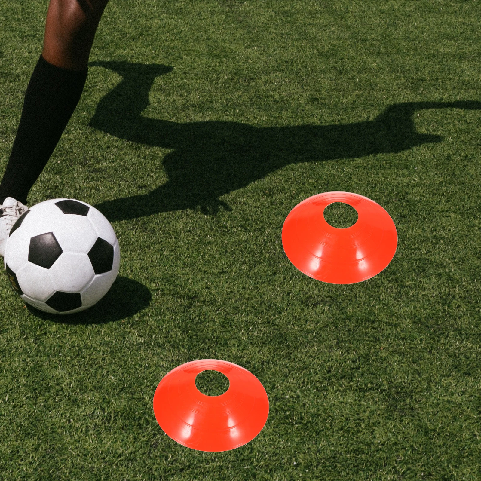 

1 set Soccer Training Cones 22g Red Stable Durable Non Fading for Football Basketball Practice Sports Equipment