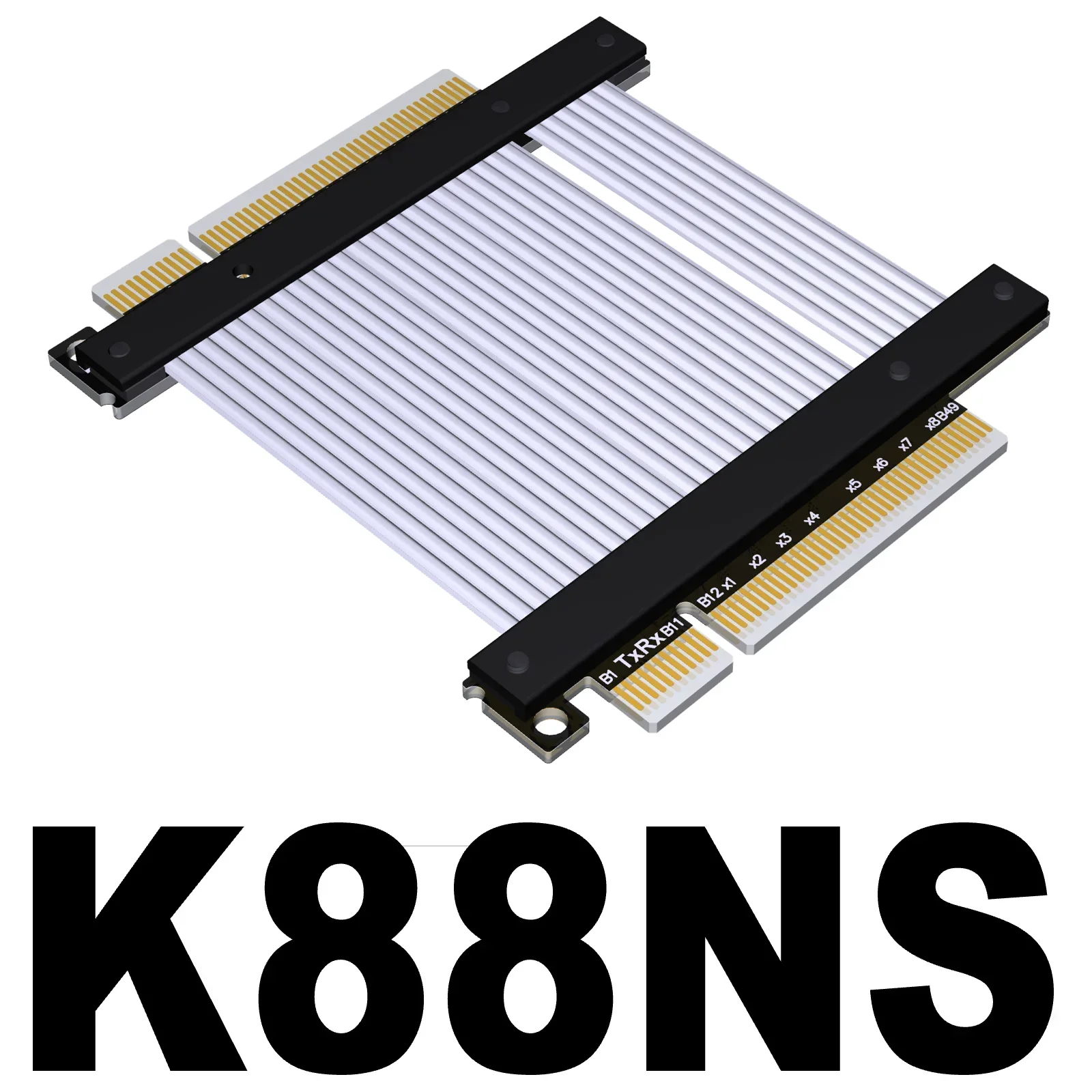 Imagem -04 - Macho para Trocar Sinal Masculino e Cabo de Extensão Direta Pcie 4.0x8 Jumper K88vs K88ns 4.0 Tx-tx Pci-e Extender Cabo Novo