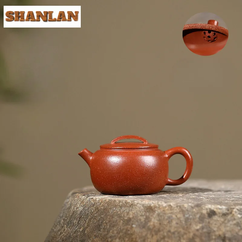 

170 мл антикварные чайники Исин из фиолетовой глины, насадка для пистолета ручной работы, горшок большого калибра, горшок из сырой руды, грязевой чайник для заваривания чая Цзыша
