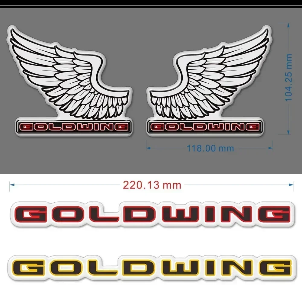 For Honda Goldwing GL1800 1100 1200 1500 Tour F6B Cover Emblem Side Fairing Stickers Decal Adhesive Logo Symbol Mark