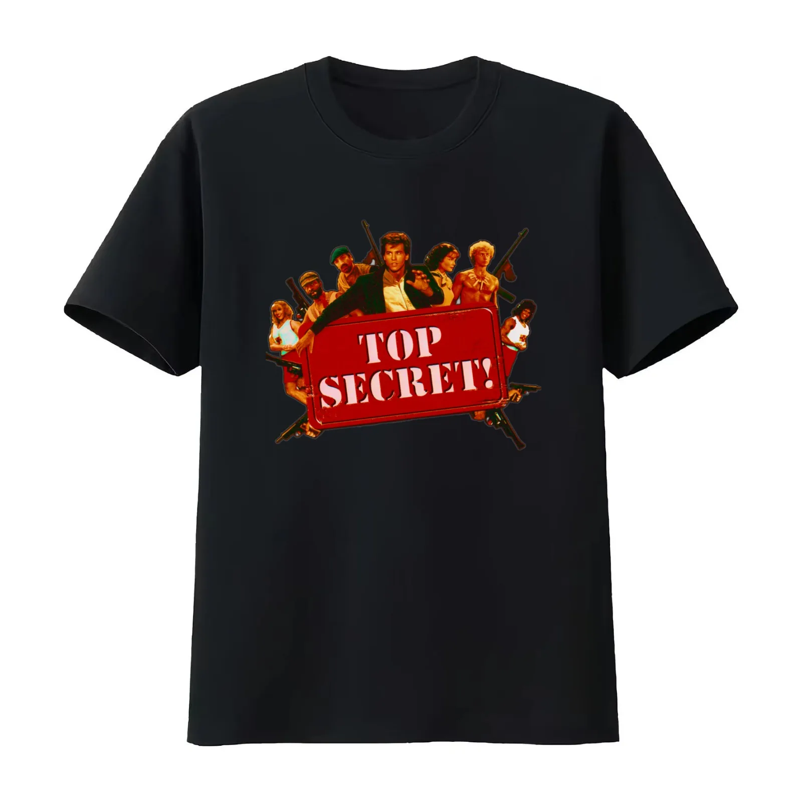 Top Secret T-Shirt Summer Casual Cotton Tee Oversized Streetwear Tops Vintage Graphic Print Loose Fit Short Sleeve