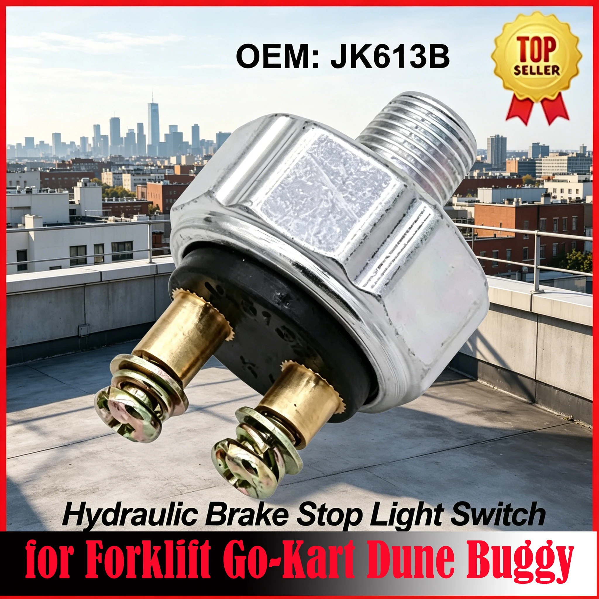 Nouvel interrupteur de frein hydraulique et de feux de recul JK613B pour chariot élévateur, kart, buggy des dunes 90CC 110CC 125CC 150CC 250CC 300CC
