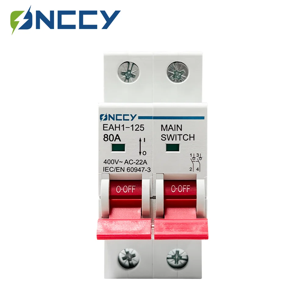 

ONCCY 2P AC Isolator Switch，415V AC disconnect，AC Isolation Switch 63A 80A 100A 125A