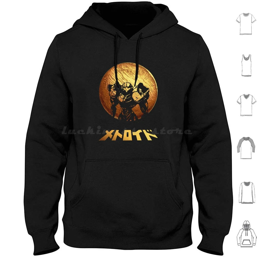 Sudaderas con capucha Zebes de manga larga Metroid Samus Samus Aran Retro Gaming Super Metroid Videojuegos Aran Snes Game Prime Smash