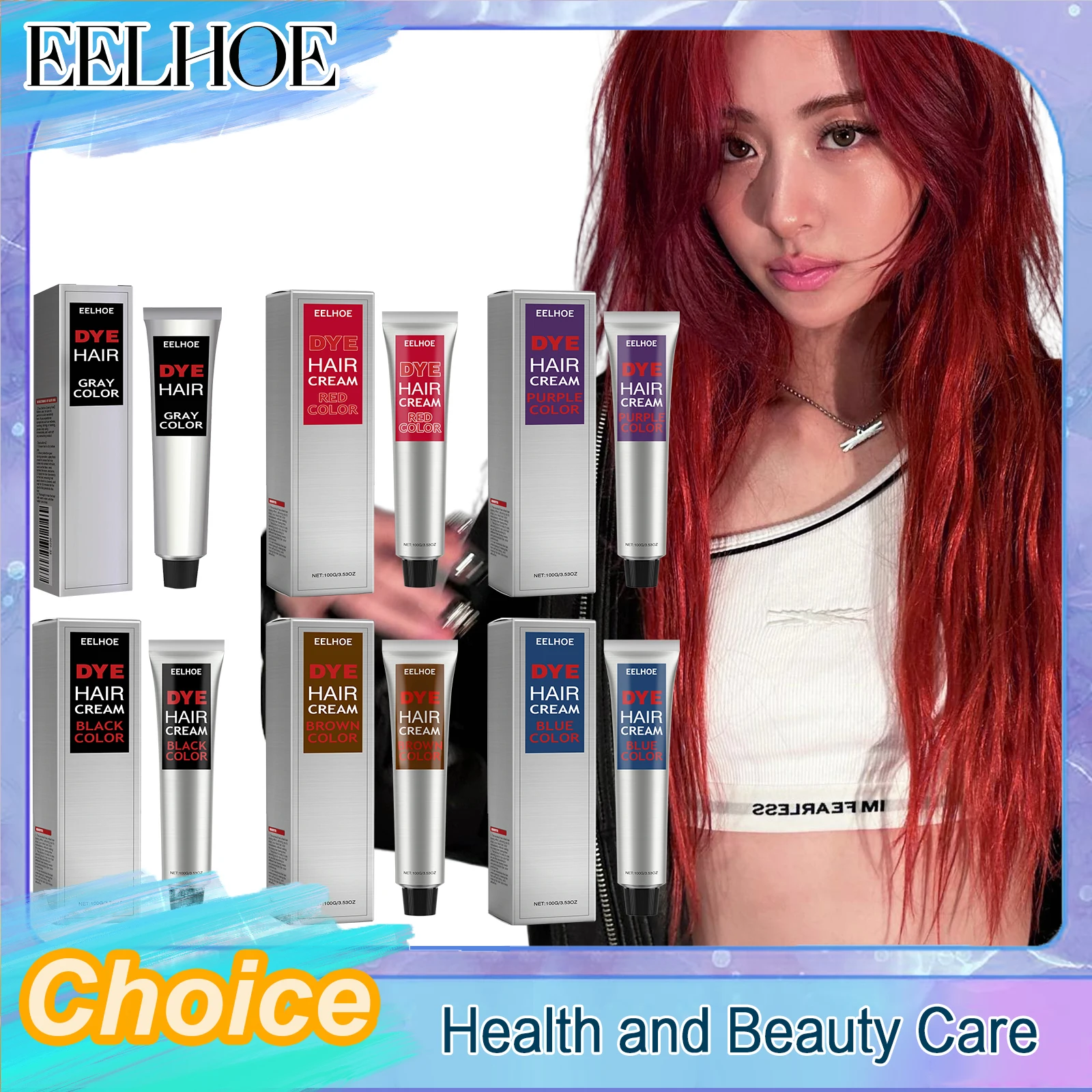 Semi-Permanent Hair Dye Nourishes Enhances Hair Shine Easy Color Long-Lasting Color Styling Harmless Fashion Instant Hair Dye