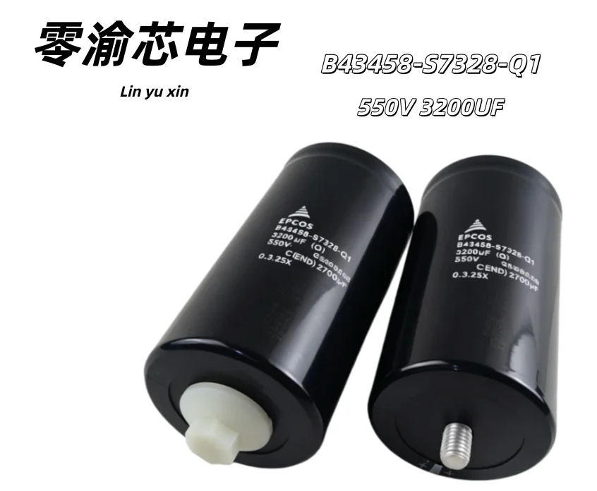 B43458-S7328-Q1, 550V 3200μF Brand New Original EPCOS Bottom Stud Aluminum Electrolytic Capacitor  for Frequency Converter