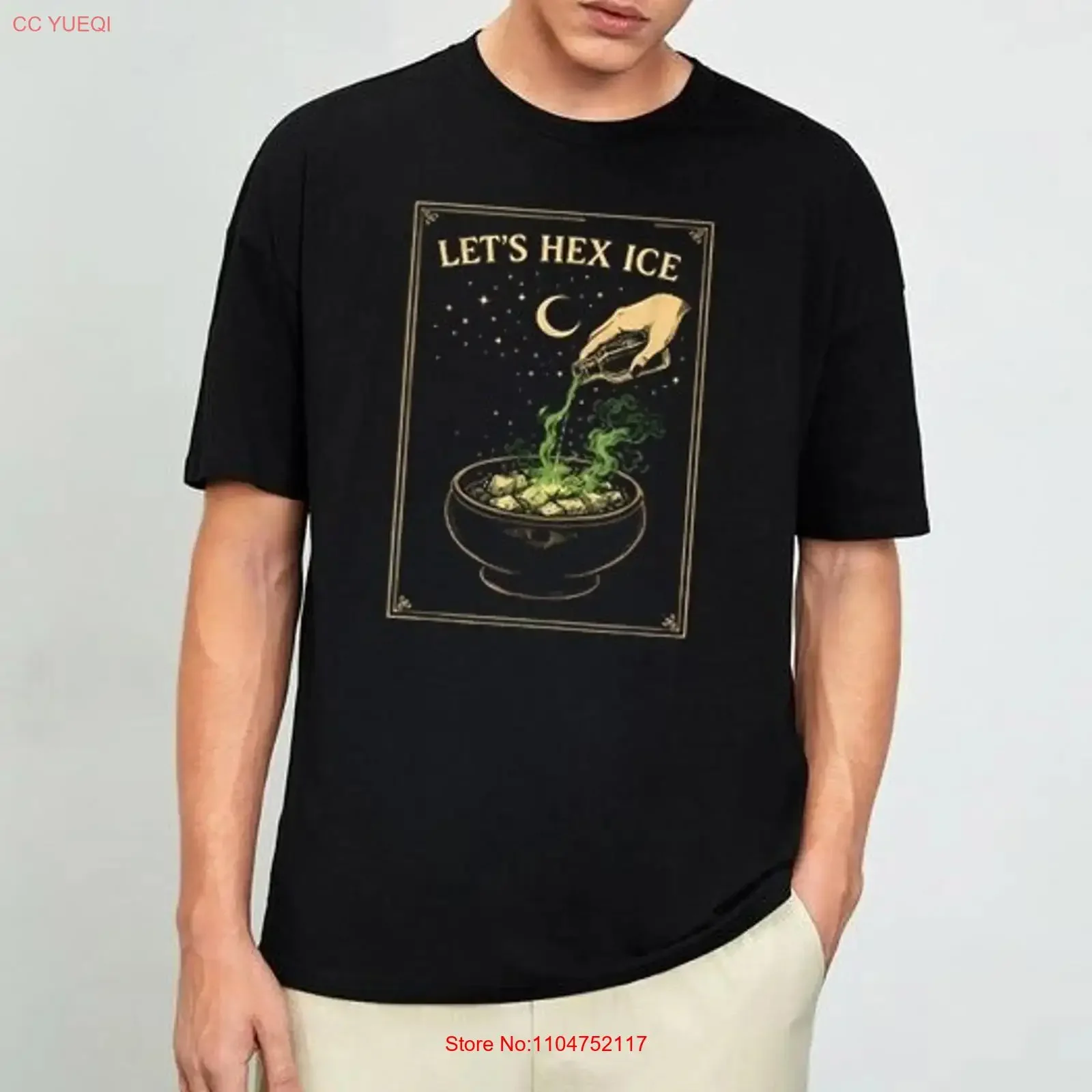Let s Hex ICE Immigration Protest Witchy Activist T Shirt Size 4XL long or short sleeves vintage Washed fashion Soft