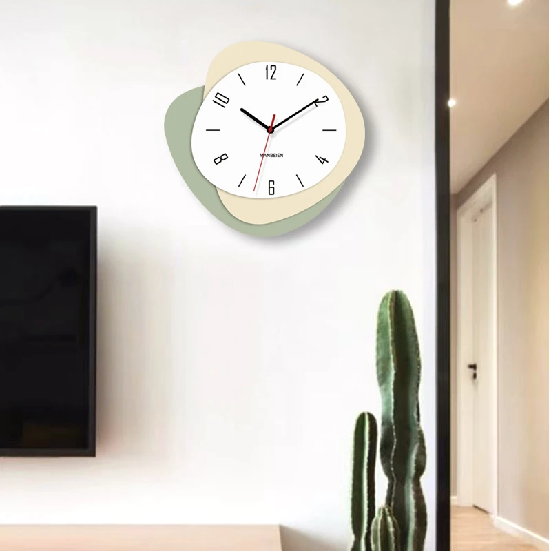 Creative Living Room Fashion Wall Clock Wall Watch Simple Modern Household Mute Special-shaped Quartz Clock