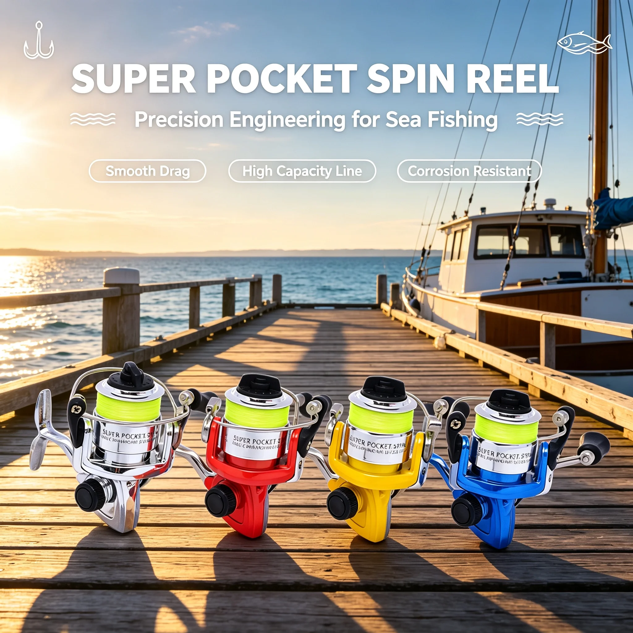 Trolling Reel - MN100, Alat Pancing Putar dengan Rasio