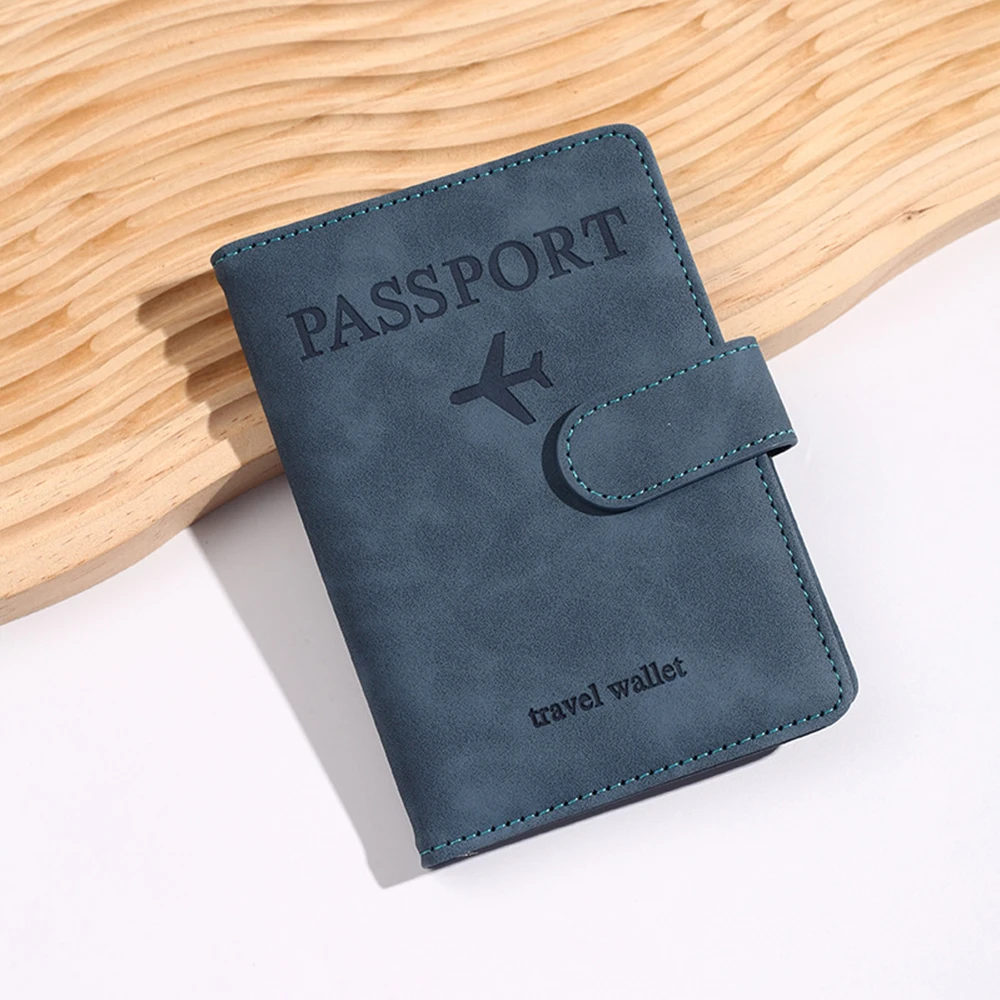 Personalisierter PU-Herren-RFID-Passhalter im 2-Style-Umschlag-Design, Flugzeugmuster Bedruckte Diebstahlsichere Passbörse, Minimalistisch – Detail 27