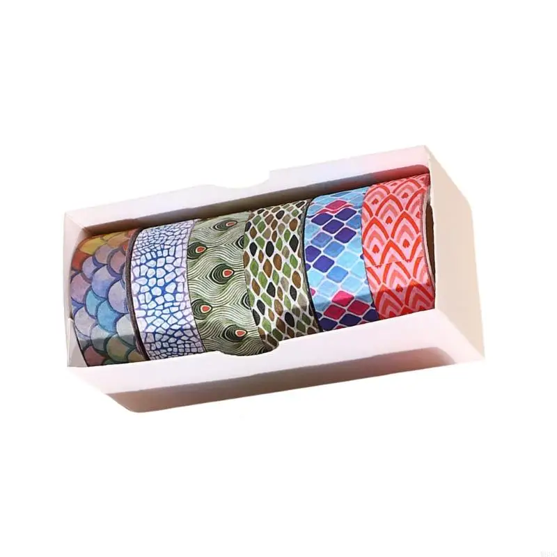 W89C 6 ม้วนกระดาษเทปสัตว์พิมพ์เทปเทปตกแต่งเทปเทปเทปเทปเทปเทปสมุดบันทึก