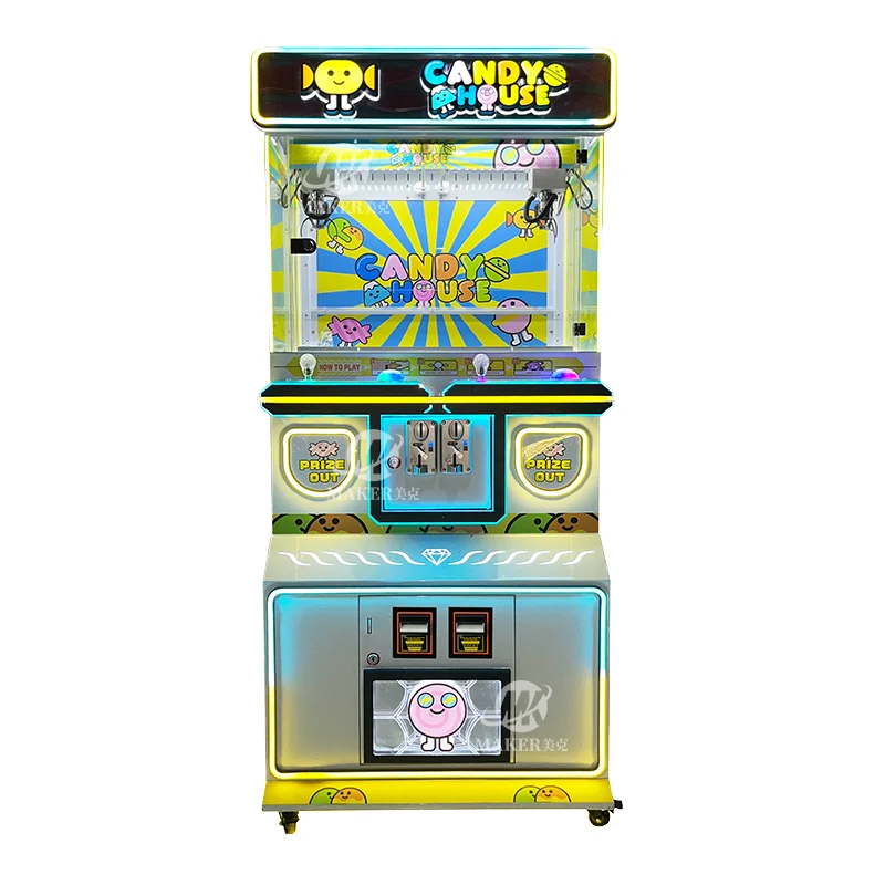 

MAKER Boutique Mini Claw Machine High Quality Coin-Operated Vending Machine Metal Crane Plush Toys Candy House Mini Doll Machine
