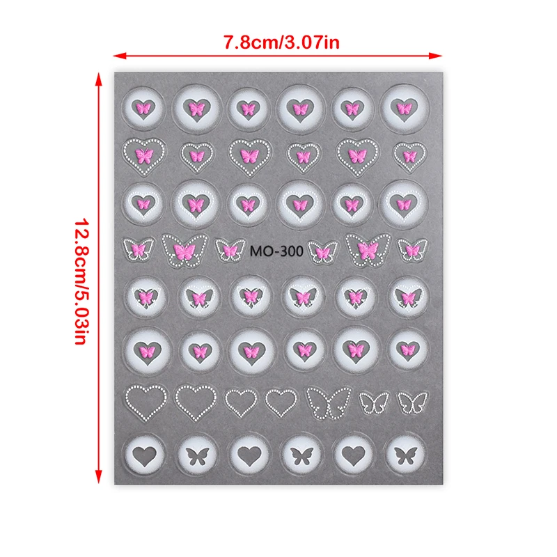 Hollow Relief Butterfly Nail Sticker Enhancement adesivo stereoscopico Nail Salon stereoscopico Nail Salon 3D Nail DIY