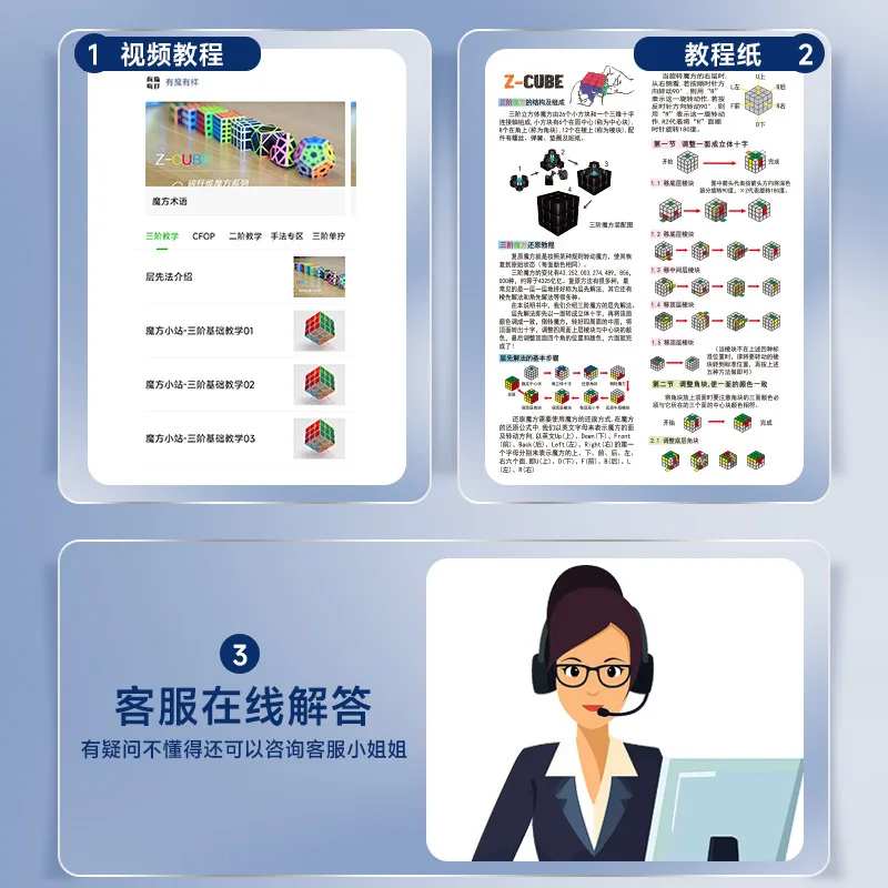 Zcube 3x3x3 2x2 4x4 5x5 Pyraminx Transparent Magic Cube Professional Speed Puzzle Children's Toys Gift 3x3 Speedcube Magico Cubo