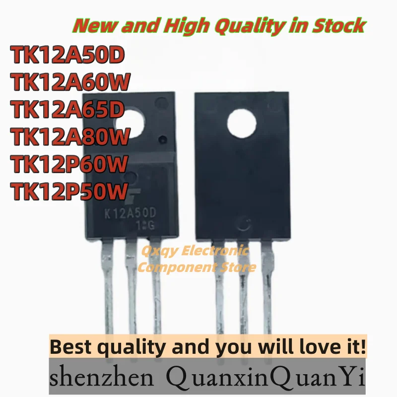 5PCS NEW TK12A50D K12A50D TK12A60W K12A60W TK12A65D K12A65D TK12A80W K12A80W TK12P60W TK12P50W