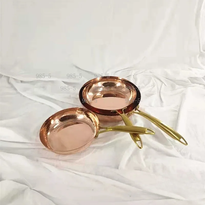 Western Steak Cooking Pan Thickened Copper Household Frying Pan Only One Pot