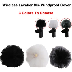 1/3PCS Wireless Collar Clip Microphone Windproof Outdoor Lapel Mic Furry Windscreen Muff For K1,K9 Lavalier mic Windproof cover