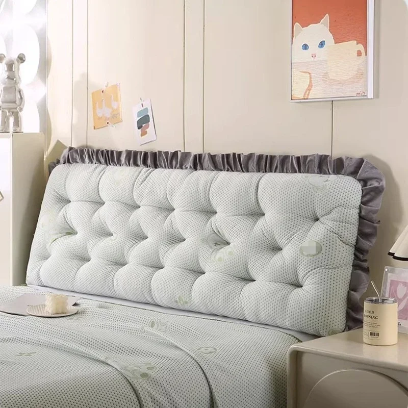 Rectangular Headboard Pillow Dormitory Bed Soft Bag Cool Large Backrest Pillows Tatami Bedroom Sofa Read A Book Lumbar Cushion