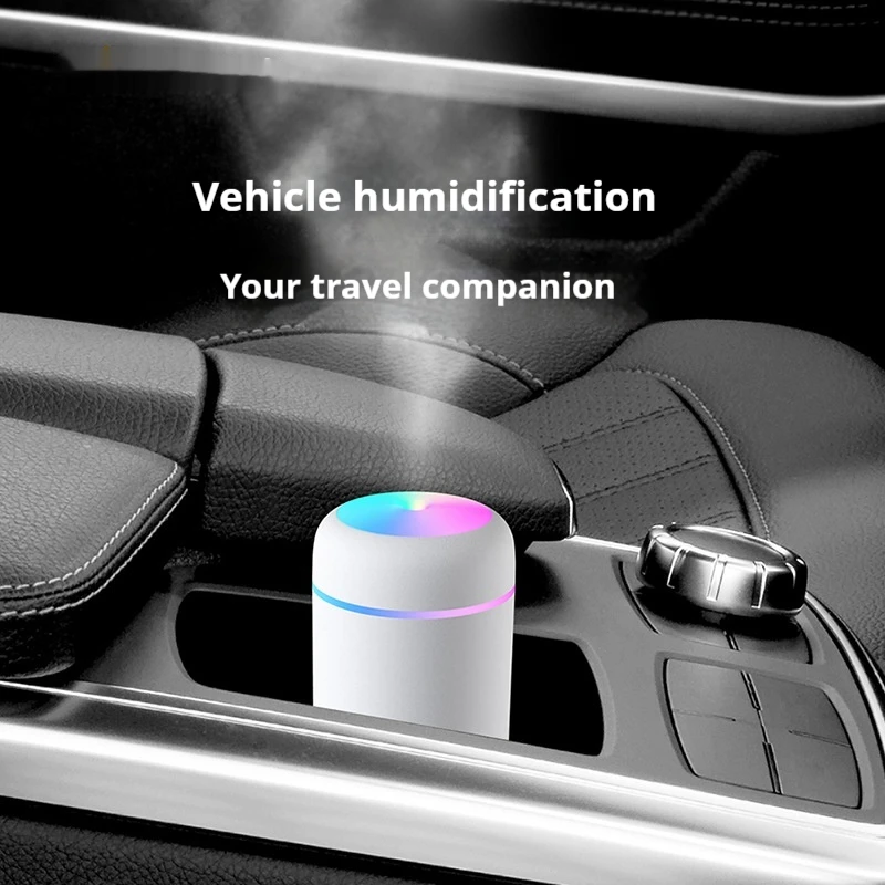 Car Humidifier Mini Aromatherapy Humidifier Car Air Purifier Livingroom Small Atomization Vehicle Electric Appliance 3 Colors