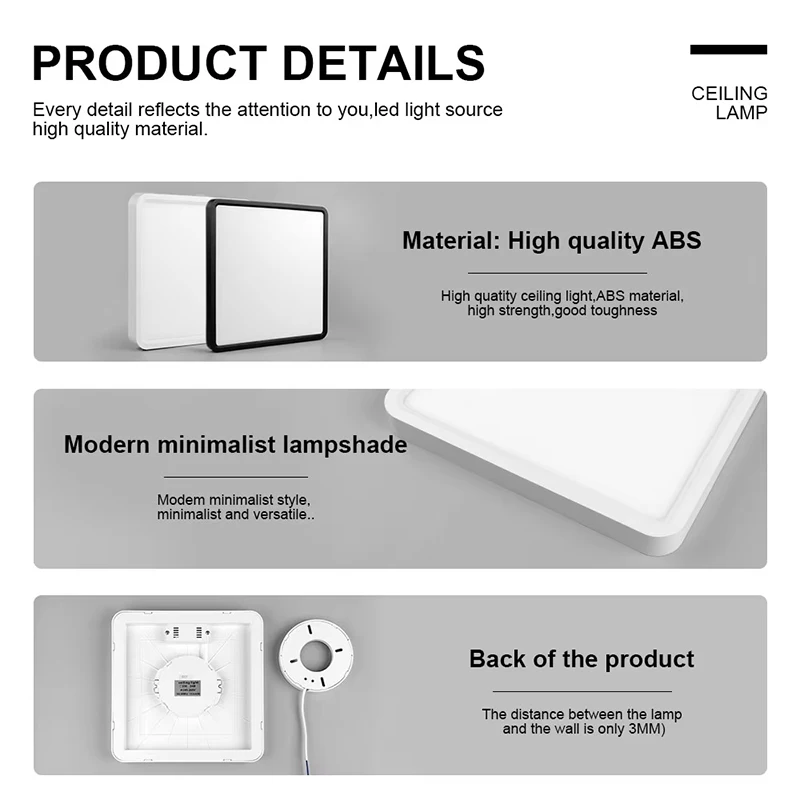 Modern LED Ceiling Light Ultrathin Decorative Light Bedroom Dining Room Living Room Indoor Home Light Waterproof Dustproof