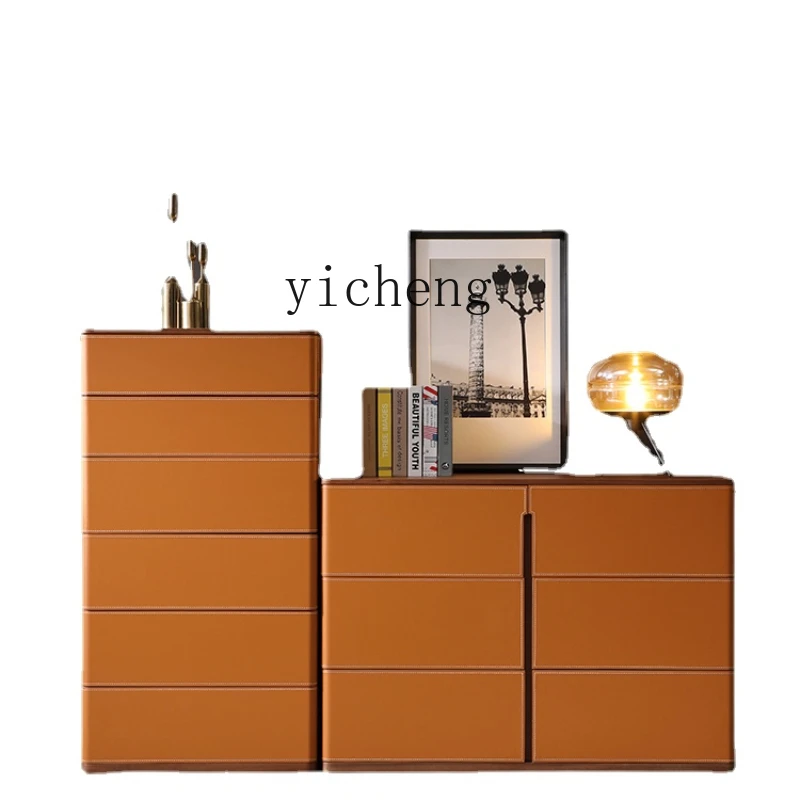 

Zc Chest of Drawers Storage Living Room Modern Five-Bucket Cabinet Bedroom Minimalist Chest of Drawer