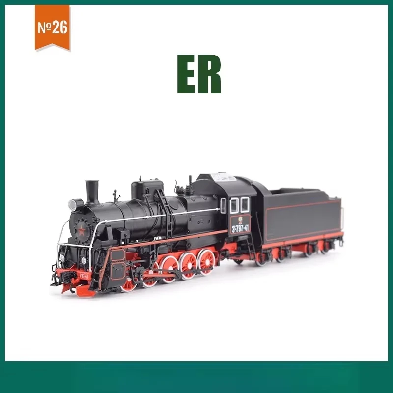 HO Type 1/87 Soviet ER Steam Locomotive Simulation Model E-class JLKN026 Collection Level Static Model Adult Toy Gifts