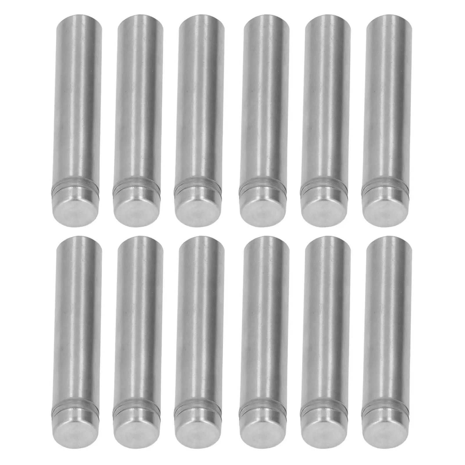 12x60mm Edelstahl-Abstands schraube mit Wanda nkern für die Montage des Schilder halters-12er-Pack