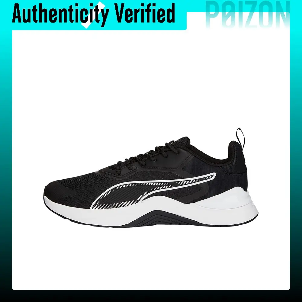 puma-infusion-running-shoes-men's-low-top-black-white-377893-01