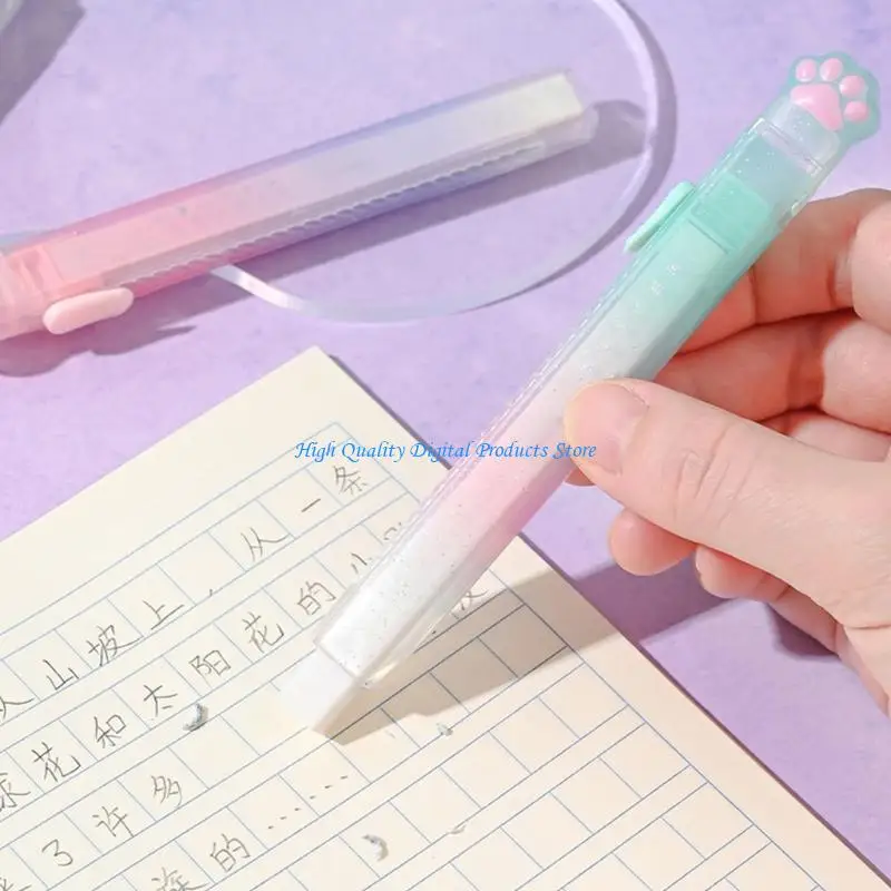 

U2JE Pencil Erasers Cats Claw Erasers Push-Pull Eraser Reward Gift for Children