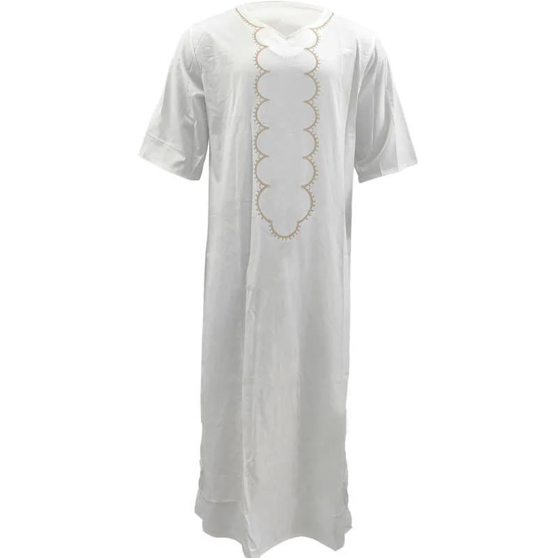 Uomini musulmani Jubba Thobe Abbigliamento islamico Ramadan Uomo Abaya abito Abito lungo Abbigliamento saudita Musulman Caftano Jubah Dubai Abito MY903