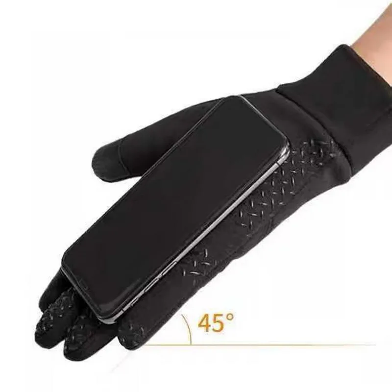 Warme Handschuhe für Herren und Damen, Herbst und Winter, Radfahren, Wandern, wasserabweisende Handschuhe, Touchscreen, rutschfest, Sport, winddicht, Motorradhandschuh – Detail 4
