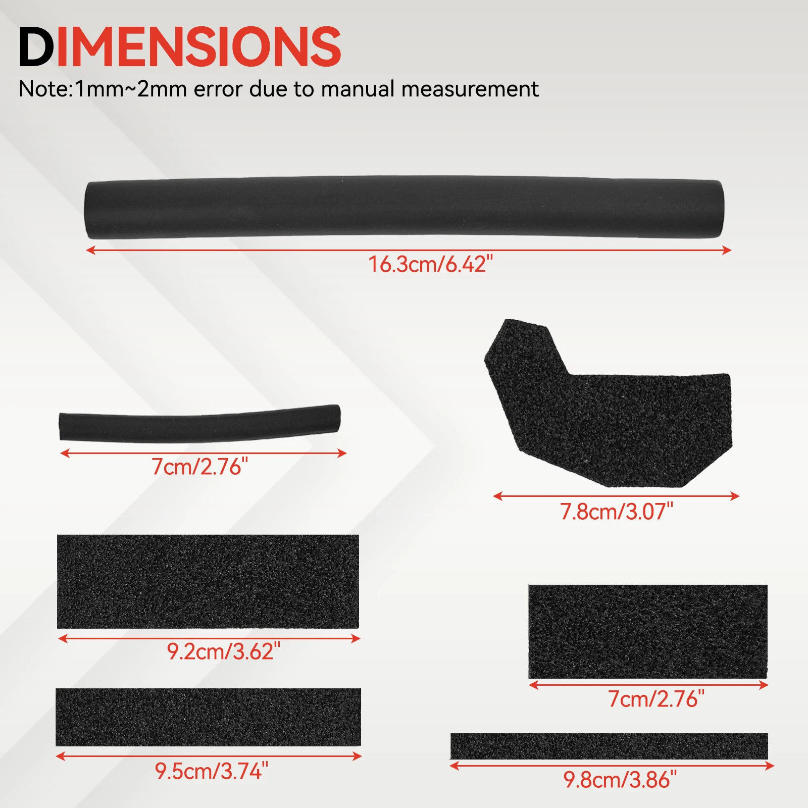 17pcs Roof Leak Repair Kit Hard Top Removable Cover Foam Blocker Seal Kit For Jeep Wrangler JK JKU 2007-17 2/4-Doors 68026937AB - view 5
