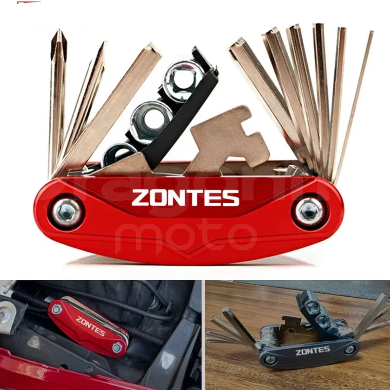 For ZONTES 368G 368D 368E 368M 703RR /F/T ZONTES G1125 ZT125 310t 310 V/X/T/R CNC Motorcycle Multi Repair Screwdriver Tool Set