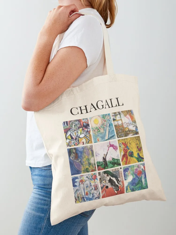

Chagall - Collage Tote Bag large size bags shopping bag logo Women bags sacs de shopping