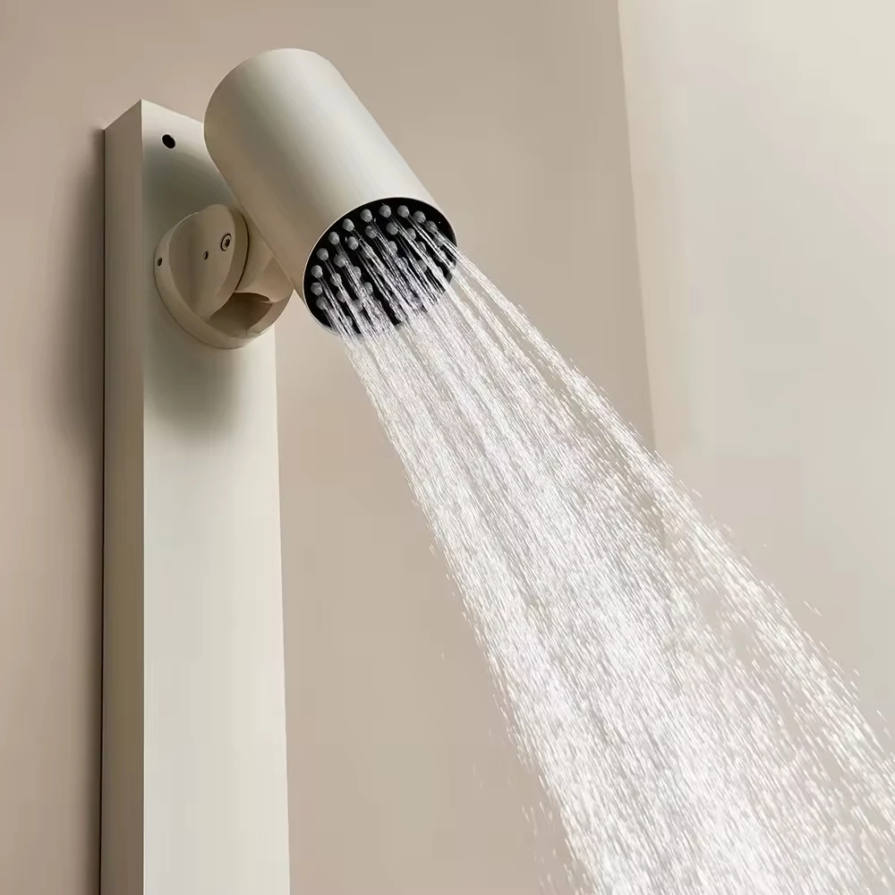 Nuovo set doccia a due maniglie quattro funzioni con montaggio a parete in ottone