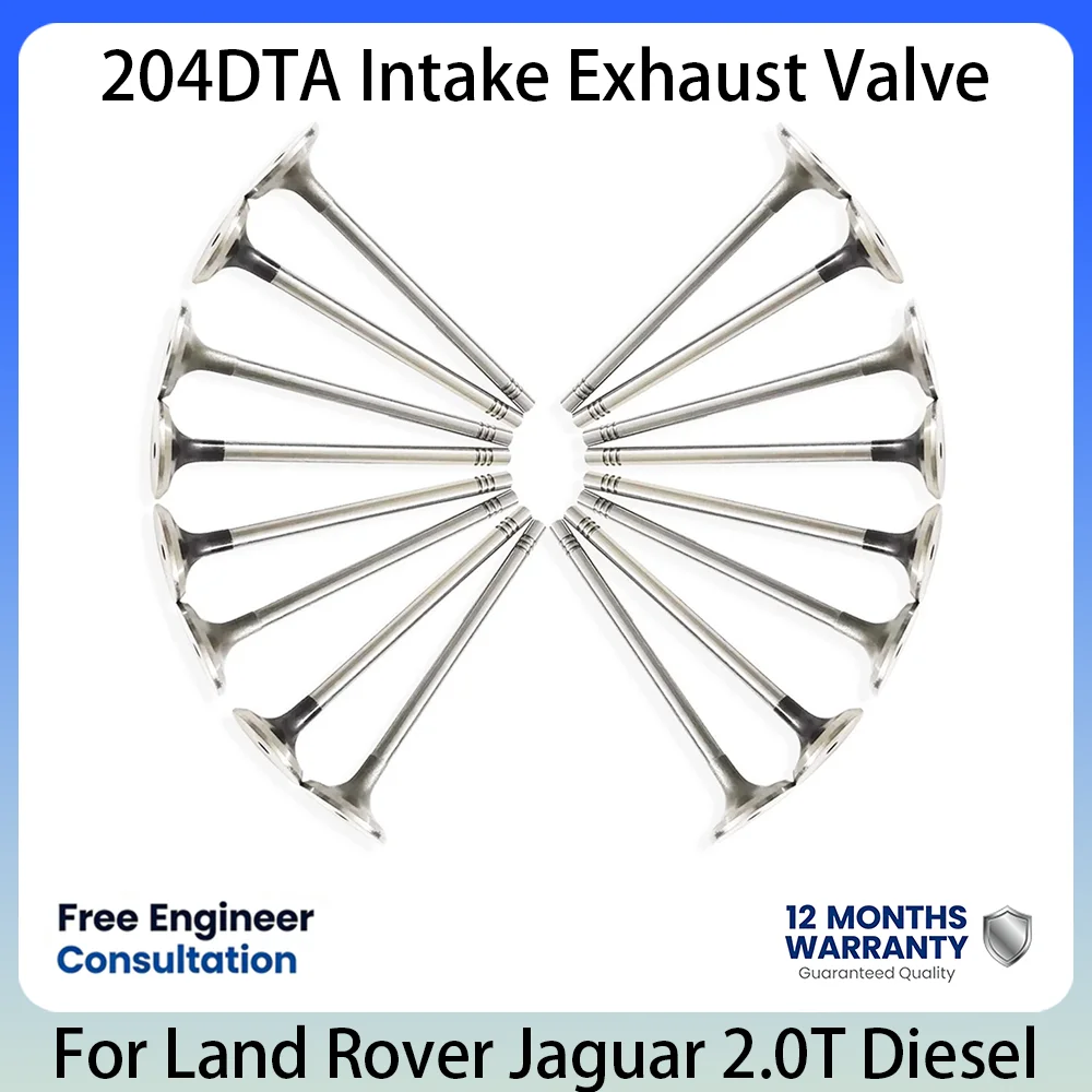 Intake Exhaust Engine Valve For Land Rover L538 L550 L462 Jaguar XE XF 204DTD 2.0T 2.0 L T L4 Diesel High Power AJ200D 2014-2022